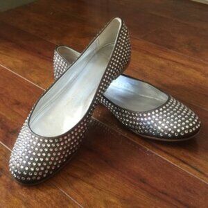 Giuseppe Zanotti Swarovski Cipria Ballet Flats size 41